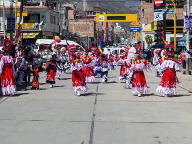 Huaraz, Peru renkli Hint Festivaller