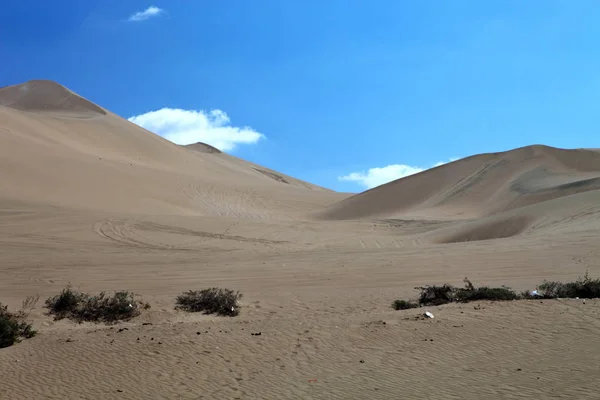 Grandes Dunas Areia Huacachina Peru — Fotografia de Stock