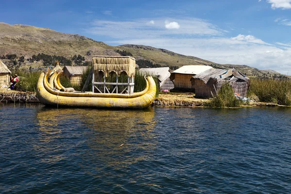 Canneti Tradizionali Lago Titicaca Perù — Foto Stock