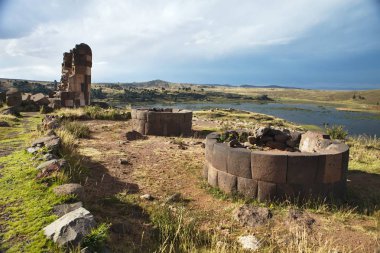 Turist: Puno Peru, Peru Andes Silustani mezarları
