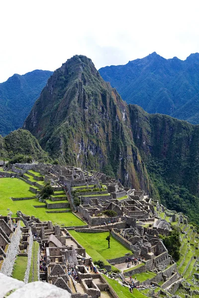 Veduta Dell Antica Città Inca Machu Picchu Sito Inca Del — Foto Stock