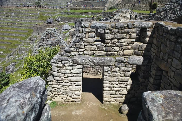 Vista Antigua Ciudad Inca Machu Picchu Sitio Inca Del Siglo — Foto de Stock