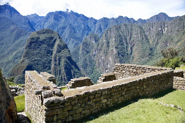 Vue Ancienne Ville Inca Machu Picchu Site Inca 15E Siècle — Photo