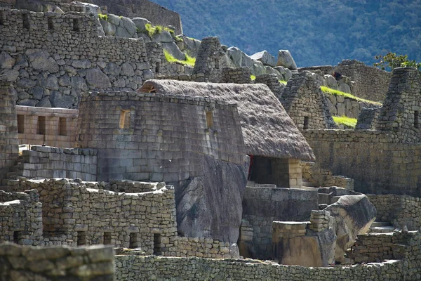 Görünümü Antik Inca Şehir Machu Picchu Inca Sitesi Kayıp Şehir — Stok fotoğraf