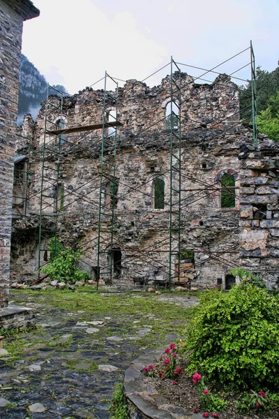 Ruins Agios Dimitrios Monastery Mount Olympos Greece — Stock Photo, Image