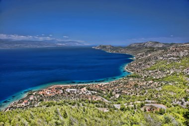 Görünüm Akdeniz sahil, Yunanistan