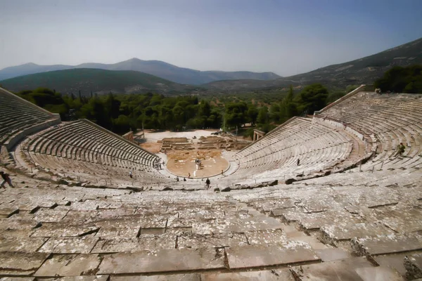 Epidaurus Eskulap Theater Grekland — Stockfoto