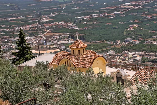 Iglesia Típica Piedra Grecia — Foto de Stock