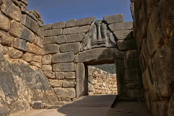 Ingang Naar Mycenae Griekenland — Stockfoto