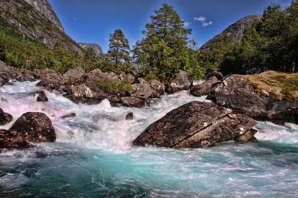 Belleza Del Río Nórdico Salvaje —  Fotos de Stock