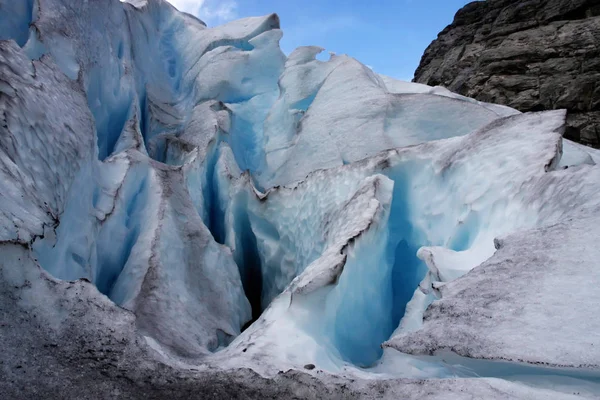 Beleza Das Geleiras Nigardsbreen Noruega — Fotografia de Stock