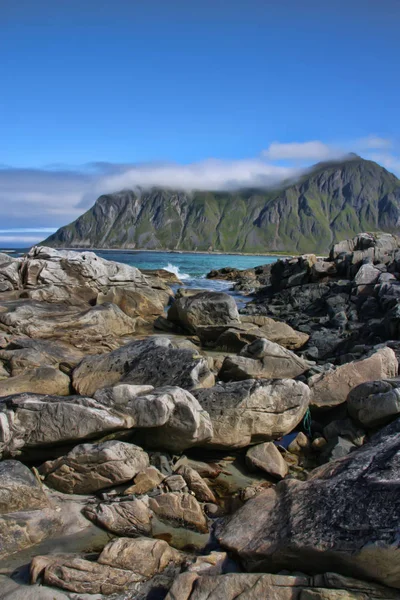 Krása Nedotčené Pobřeží Norsko — Stock fotografie