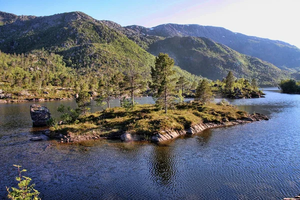 Fantastisk Natur Serene Norska Bay Norges — Stockfoto