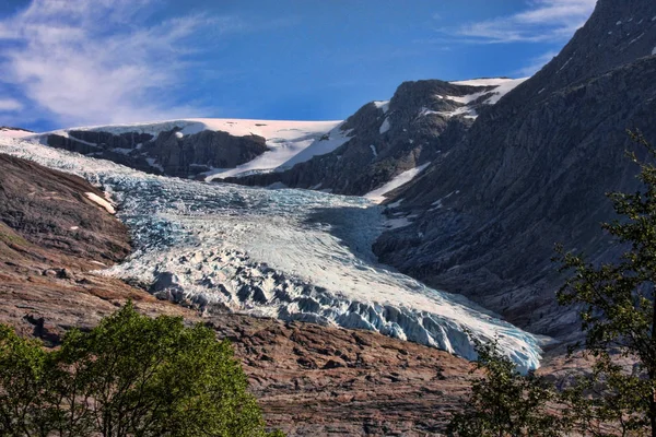 Glaciares Noruegueses Noruega — Fotografia de Stock