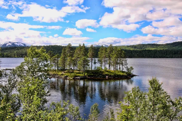 Increíble Naturaleza Serena Bahía Noruega Noruega — Foto de Stock