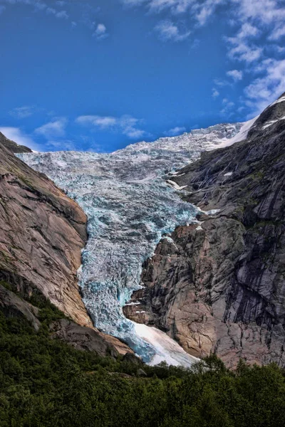 Beauté Des Champs Glaciaires Norvégiens — Photo