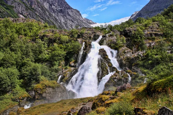 Beauté Des Cascades Norvégiennes — Photo