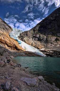 Norveç buzul alanları güzelliği