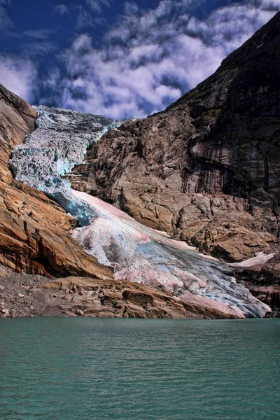 Skönheten Fälten Norska Glaciär — Stockfoto