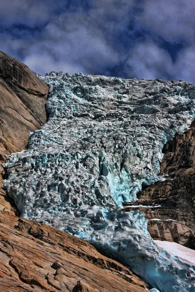 Beleza Dos Campos Glaciares Noruegueses — Fotografia de Stock