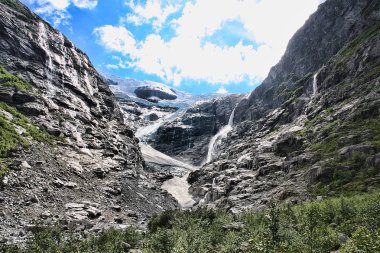 Norveç buzul alanları güzelliği