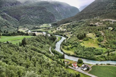 Norveç 'in yaz manzarasının güzelliği