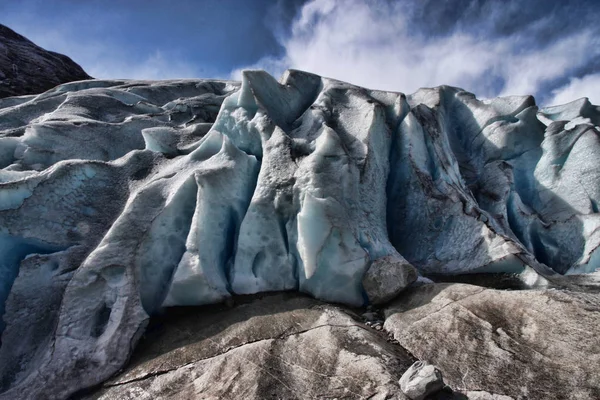 Beauté Des Champs Glaciaires Norvégiens — Photo