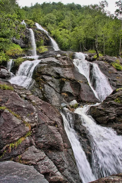 Beautiful Waterfalls Norwegian Mountains Norway Scandinavia — Stock Photo, Image