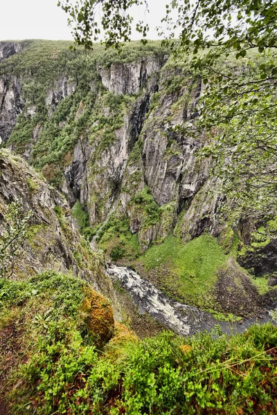 Hermosas Cascadas Las Montañas Noruegas Noruega Escandinavia — Foto de Stock