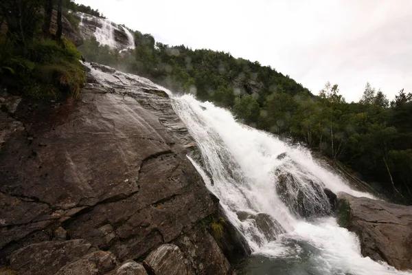 Mooie Watervallen Noorse Bergen Noorwegen Scandinavië — Stockfoto