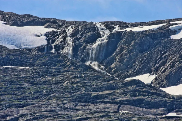 Hermosas Cascadas Las Montañas Noruegas Noruega Escandinavia — Foto de Stock