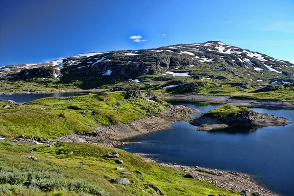 ノルウェーの湖 ノルウェー スカンジナビアの山地の透き通った水 — ストック写真