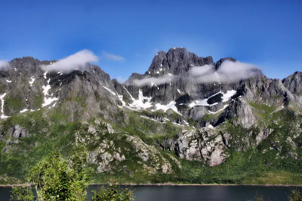 Increíble Naturaleza Serena Bahía Noruega Noruega —  Fotos de Stock