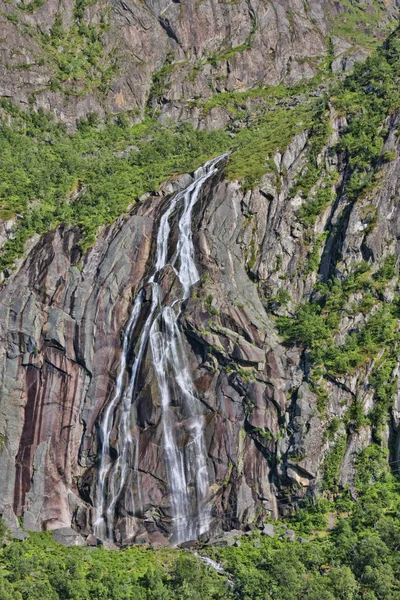 Little waterfall on a rock, Norway