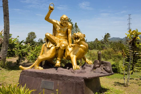 Hombre Luchando Con Tigre Complejo Templo Ban Hin Kiong Norte — Foto de Stock