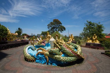 karmaşık Ban Hin Kiong Tapınağı, Sulawesi, Endonezya.