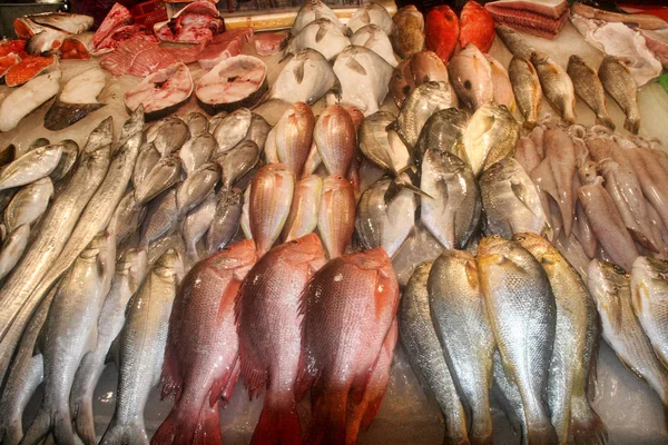Erbjuda Fisk Marketplace Taiwan — Stockfoto