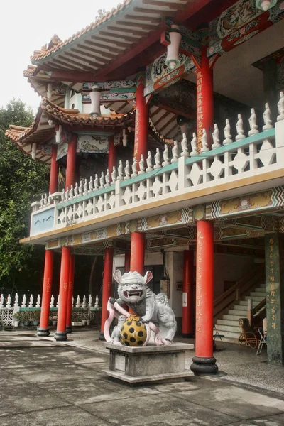 Temple Komplex Város Houly Dicsőség Hegyekben Tajvan — Stock Fotó