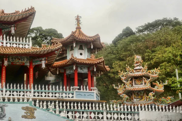 Tapınak Karmaşık Şehir Houly Zafer Tayvan Dağlarında — Stok fotoğraf