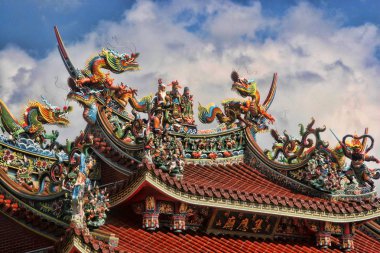 Ejderha geleneksel çatı süsleme, Tayvan