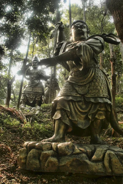 Estatuas Monasterio Taiwán — Foto de Stock