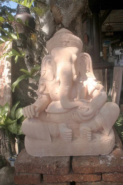 Sculpture Indian Elephant Thailand — Stock Photo, Image