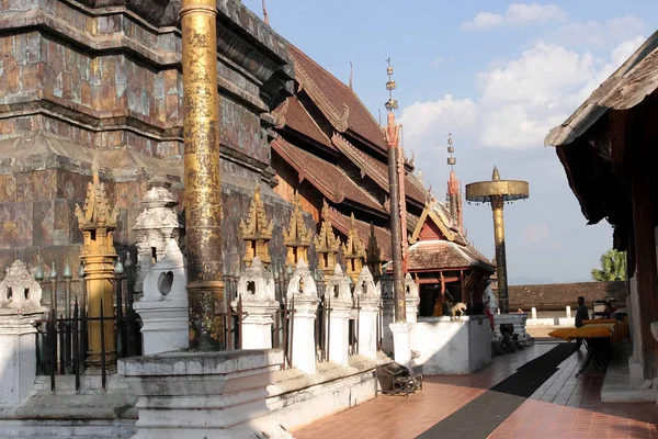 Συγκρότημα Λαμπάνγκ Ναός Κοντά Στο Chiang Mai Thailan — Φωτογραφία Αρχείου