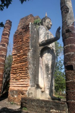 Big Buddha heykeli, Sukhothai Tapınak, Tayland