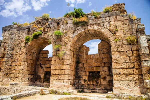 Romerska Ruiner Perges Turkiet — Stockfoto