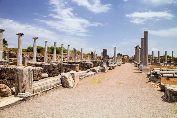 Ruinas Romanas Perges Turquía —  Fotos de Stock