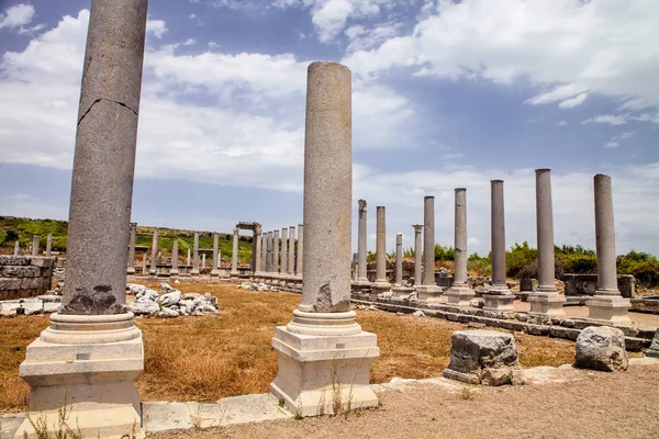 Roman Ruins Perges Turkey — Stock Photo, Image