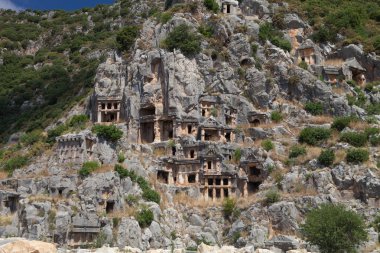 Demre Myra, Türkiye'de bir Roma Tapınağı kalıntıları