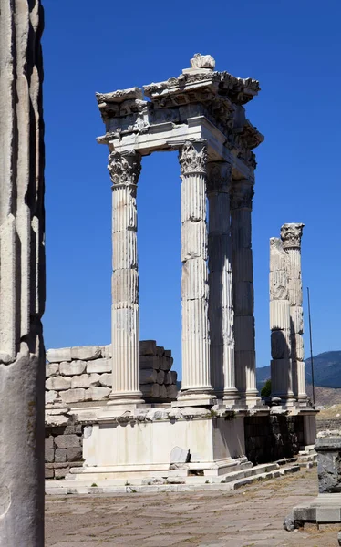 Bergamo Archeologická Lokalita Akropoli Turecko — Stock fotografie