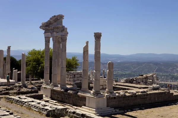 Bergamo Régészeti Lelőhely Akropoliszra Törökország — Stock Fotó